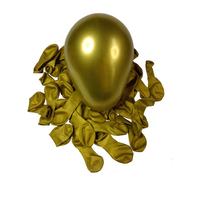 1 Fita Arco + 50 Balão Verde 9 Pol + 50 Balão Vermelho 8 Pol + 25 Dourado Cromado 5 Pol ArcoNatal