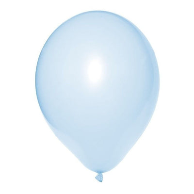 25 Balão Azul 9 Pol Bexiga Candy Color
