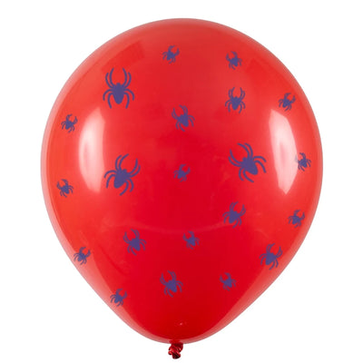 25 Unid Balão Bexiga Aranha Vermelho 9 Polegadas
