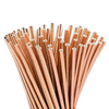 Canudo de Papel Rose Gold Metalizado Descartável Papel Decoração