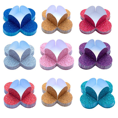 Kit 50 Forminha 4 Pétalas p/ Doce Brigadeiro Decoração Festa Glitter