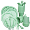 Kit 150 Itens Festa 50 Garfinho + 50 Pratinho + 50 Copo Descartaveis Candy Color
