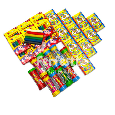 10 Massinha de Modelar + 10 Bolha Sabão + 10 Jogo Memoria Infantil Kit Festa Lembrancinha