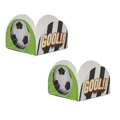 Kit 50 Forminha 4 Pétalas p/ Doces Futebol Gol