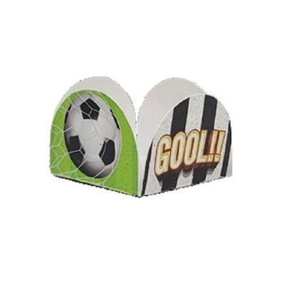 Kit 50 Forminha 4 Pétalas p/ Doces Futebol Gol