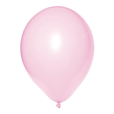 25 Balão Rosa 9 Pol Bexiga Candy Color