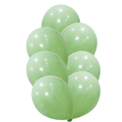 50 Unidades Bexiga Balão Verde Menta 8 Polegadas Látex Decoração Festa