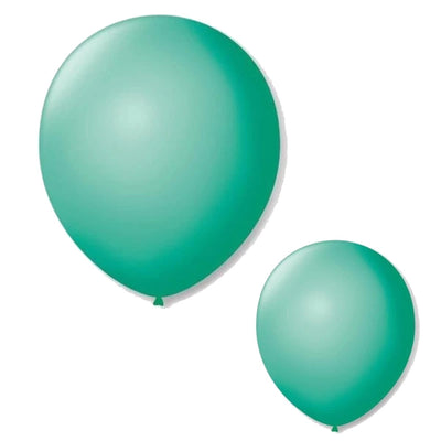 50 Unidades Bexiga Balão Verde Tiffany 8 Polegadas Látex Decoração Festa