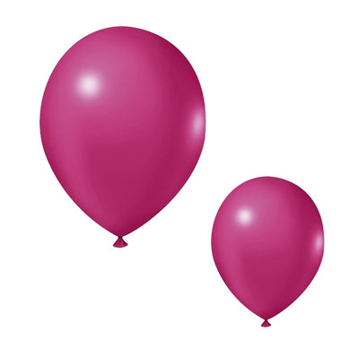 50 UnidBalão Bexiga Fucsia 9 Polegadas Látex Festa Decoração.