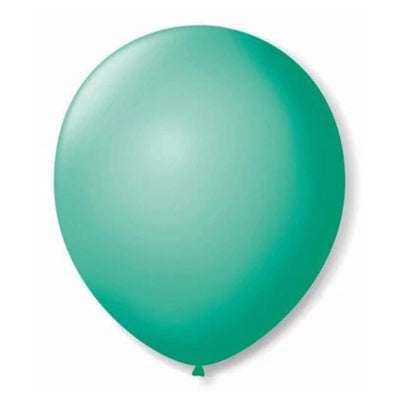 50 Unidades Bexiga Balão Verde Tiffany 8 Polegadas Látex Decoração Festa