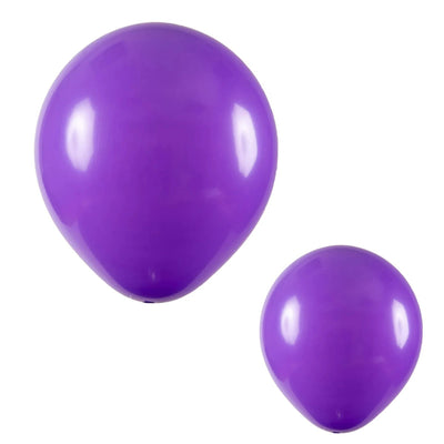 50 Unidades Bexiga Balão Violeta 8 Polegadas Látex Decoração Festa