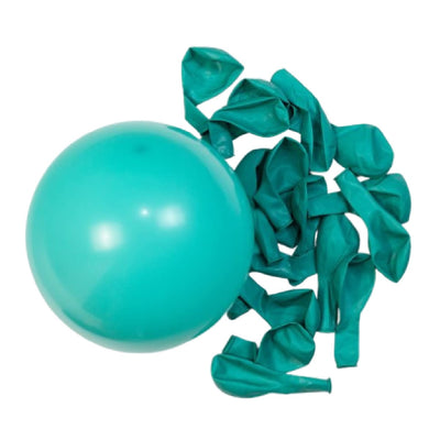 50 Unidades Bexiga Balão Azul Tiffany 8 Polegadas Látex Decoração Festa