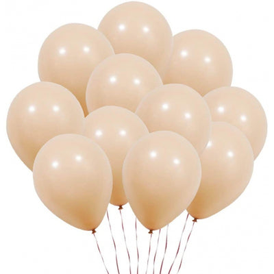 50 UnidBalão Bexiga Bege 9 Polegadas Látex Festa Decoração.
