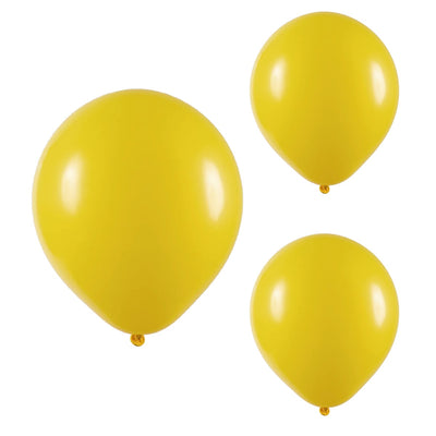 50 Unidades Bexiga Balão Amarelo 7 Polegadas Látex Decoração Festa