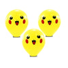 25 Unid Balão Poke 11 Pol - Bexiga Pokebola Vermelho Amarelo