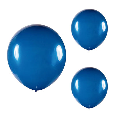50 Unidades Bexiga Balão Azul Escuro 7 Polegadas Látex Decoração Festa