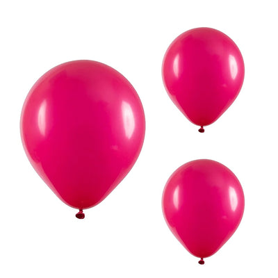 50 Unidades Bexiga Balão Rosa Fucsia Pink 7 Polegadas Látex Decoração Festa