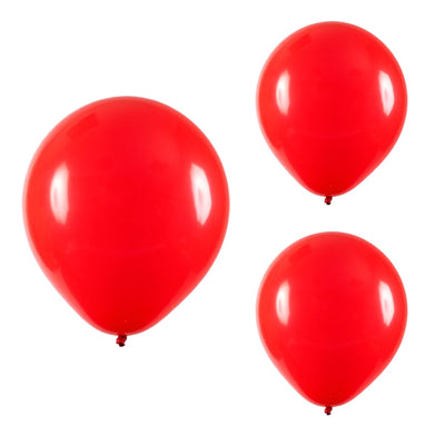 50 Unidades Bexiga Balão Vermelho 7 Polegadas Látex Decoração Festa