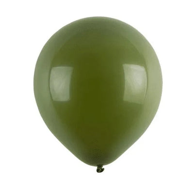 12 Unid - Balão Bexiga Big Grande Arco Desconstruido Verde Militar 14 Pol