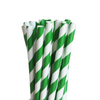 25 Unid Canudo De Papel Listrados Coloridos Descartável