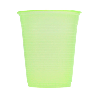50 Copo Neon - Brilha Luz Negra Descartável Plástico 200 Ml