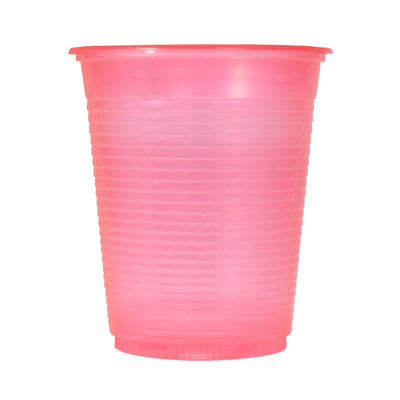 50 Copo Neon - Brilha Luz Negra Descartável Plástico 200 Ml