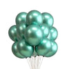 25 Verde Metalizado + 25 Vermelho Cromado - Balão 5 Pol Festa Natal