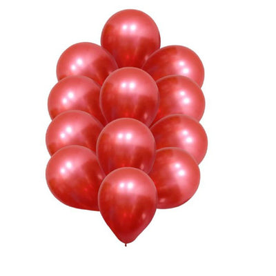 Kit Arco Balão Festa Natal + Fita do Arco Vermelho + Verde Metalizado Cromado
