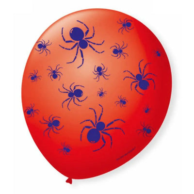 25 Unid Balão Bexiga Aranha Vermelho 9 Polegadas