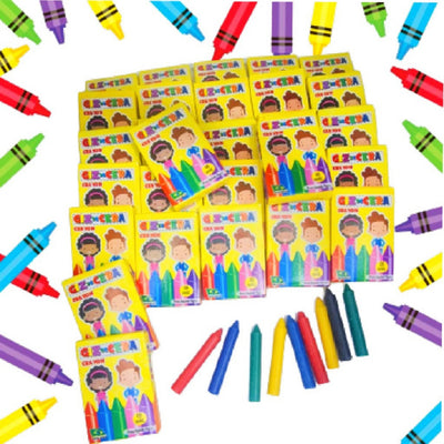 20 Massinha de Modelar + 20 Cx Giz de Cera p/ Kit Festa Lembrancinha Infantil