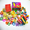 20 Massinha de Modelar + 20 Bolha Sabão + 20 Cortador Molde + 20 Giz de Cera p/ Kit Festa Lembrancinha Infantil