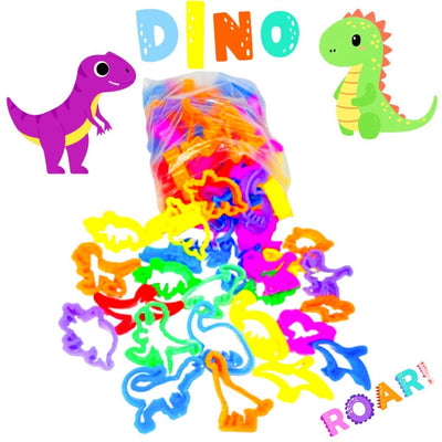 25 Cortador Massinha de Modelar Somente Dinossauro Lançamento p/ Kit Festa Lembrancinha