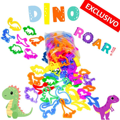 25 Cortador Massinha de Modelar Somente Dinossauro Lançamento p/ Kit Festa Lembrancinha