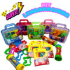 Kit 12 Massinha de Modelar + 12 Bolha de Sabão + 24 Cortador de Massinha + 12 Maletinha de Acrílico Lembrancinha