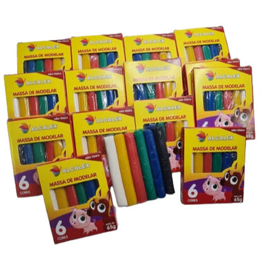 15 Cx Massinha de Modelar p/ Kit Festa Lembrancinha Infantil