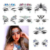 Cartelas Adesivo Strass Maquiagem Rosto Carnaval Festa Balada Formatura